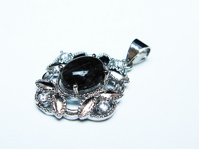 ブラックルチルクォーツ ペンダント [t343-1608] 3枚目