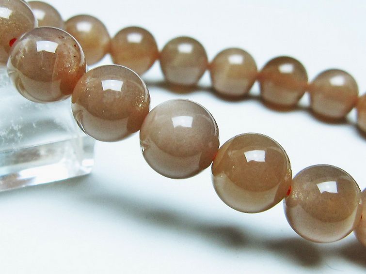 オレンジムーンストーン ブレスレット 10mm [t347-5527] 3枚目
