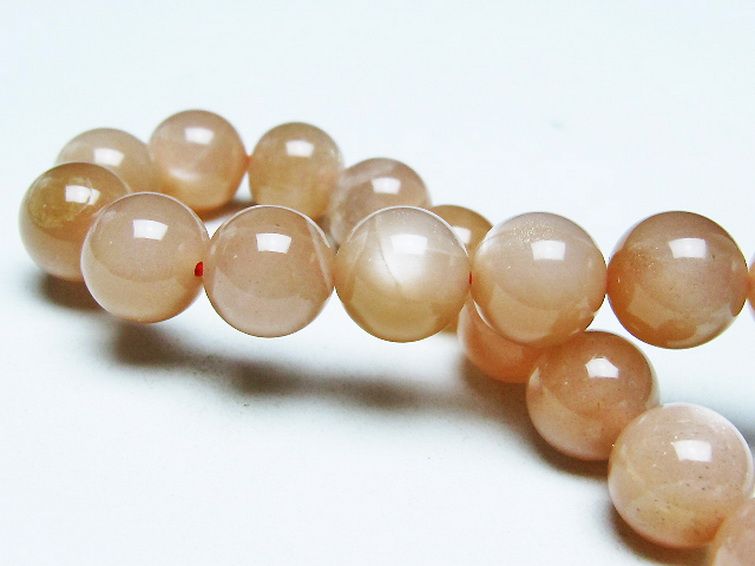 オレンジムーンストーン ブレスレット 10mm [T347-5653] 2枚目