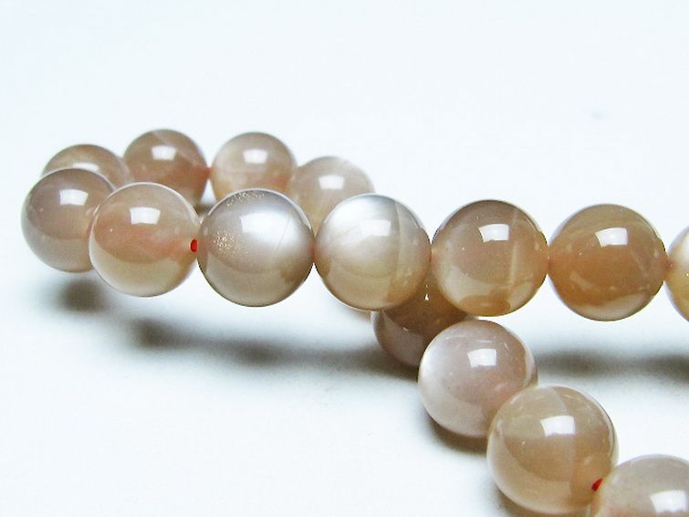 オレンジムーンストーン ブレスレット 10mm [T347-5661] 2枚目