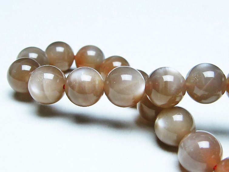 オレンジムーンストーン ブレスレット 10mm [t347-5663] 2枚目