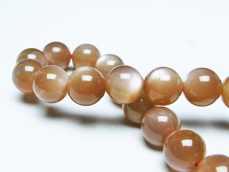 オレンジムーンストーン ブレスレット 10mm [t347-5671] 2枚目