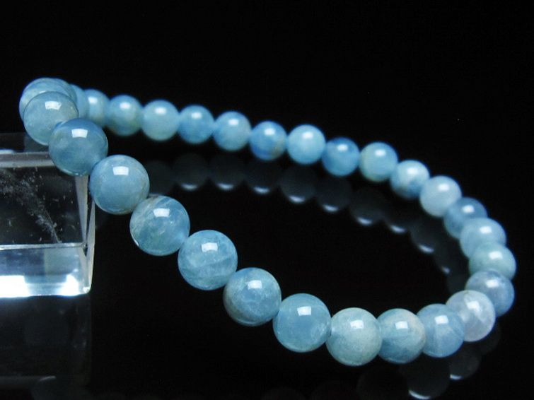 アクアマリン ブレスレット 6mm [t35-19714] 1枚目