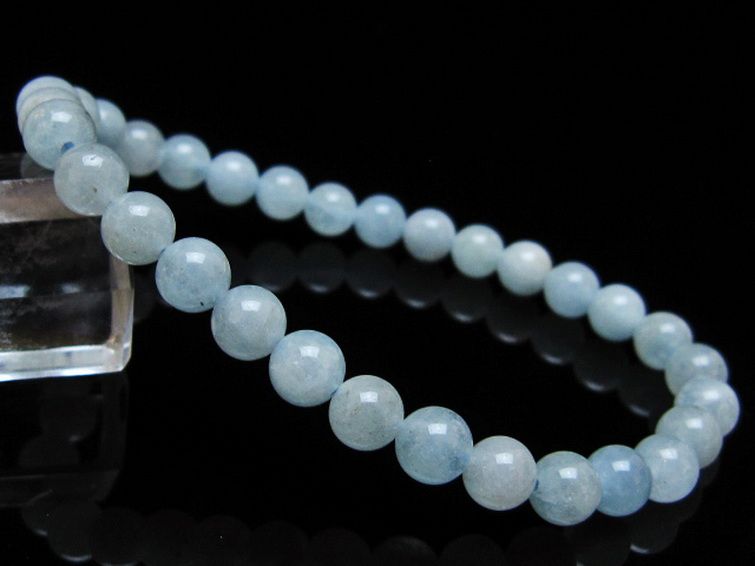 アクアマリン ブレスレット 6mm [T35-20279] 1枚目