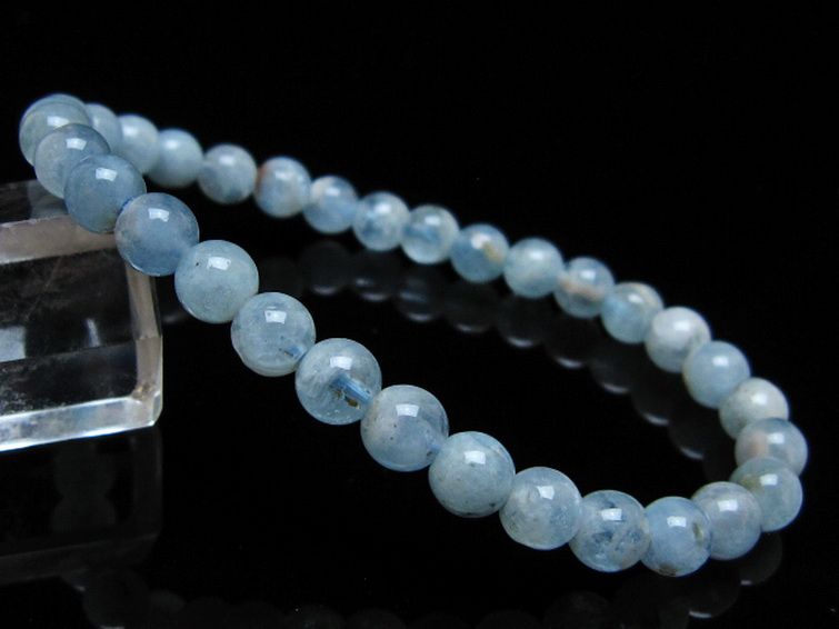 アクアマリン ブレスレット 6mm [t35-20284] 1枚目