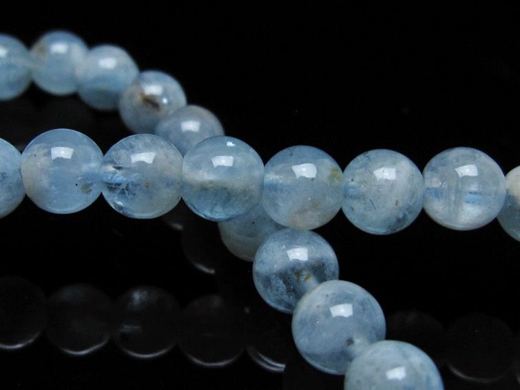 アクアマリン ブレスレット 6mm [t35-20284] 2枚目