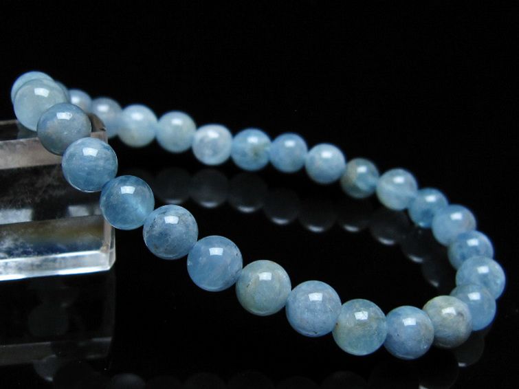 アクアマリン ブレスレット 6mm [t35-20298] 1枚目