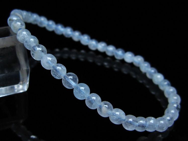 アクアマリン ブレスレット 4mm [t35-20329] 1枚目