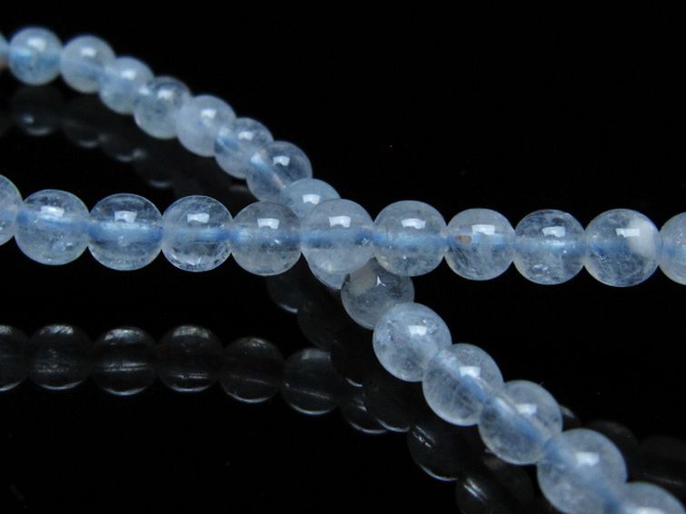 アクアマリン ブレスレット 4mm [t35-20329] 2枚目