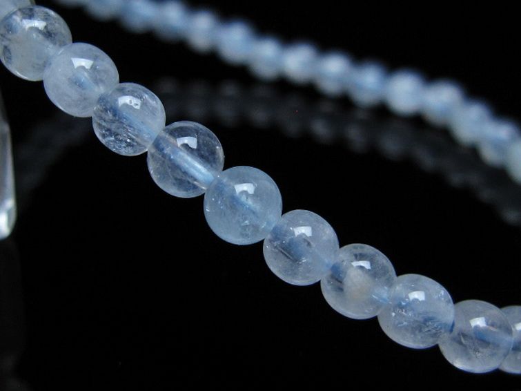 アクアマリン ブレスレット 4mm [t35-20329] 3枚目