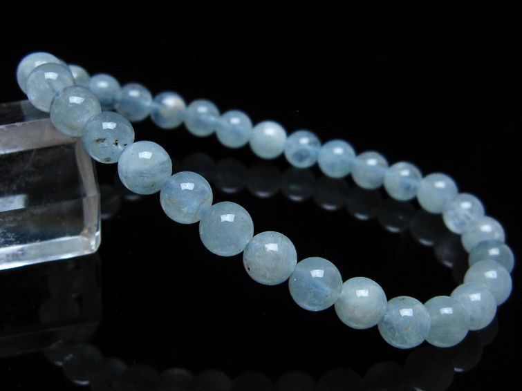 アクアマリン ブレスレット 6mm [T35-20367] 1枚目