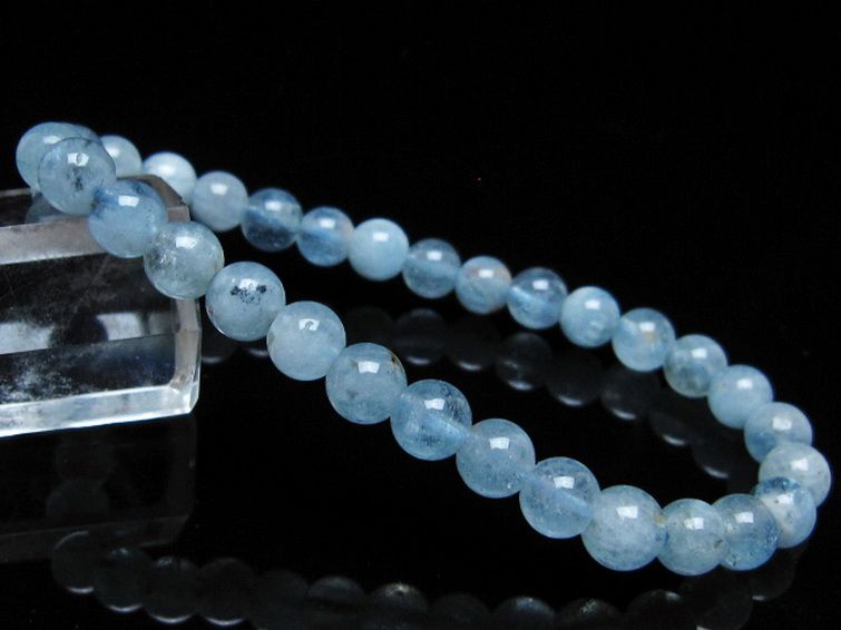 アクアマリン ブレスレット 6mm [T35-20372] 1枚目