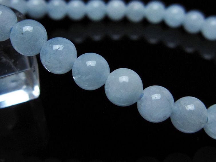 アクアマリン ブレスレット 6mm [t35-20721] 3枚目