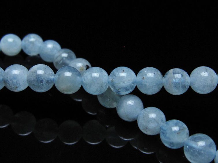 アクアマリン ブレスレット 6mm [t35-20732] 2枚目