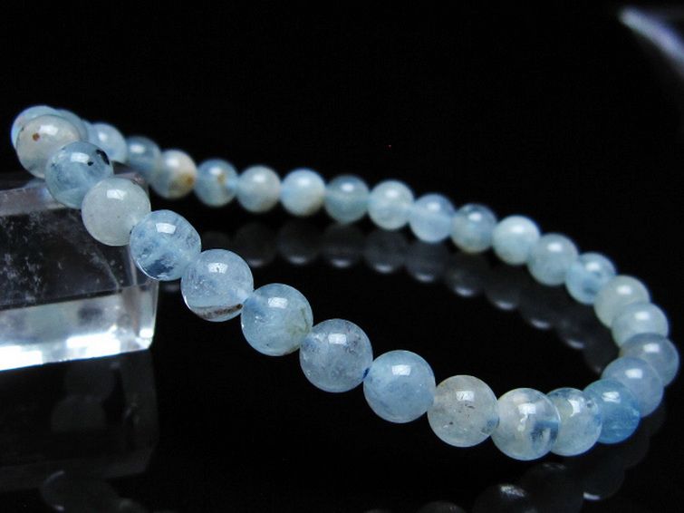 アクアマリン ブレスレット 6mm [t35-20733] 1枚目