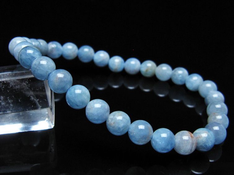 アクアマリン ブレスレット 6mm [t35-20744] 1枚目