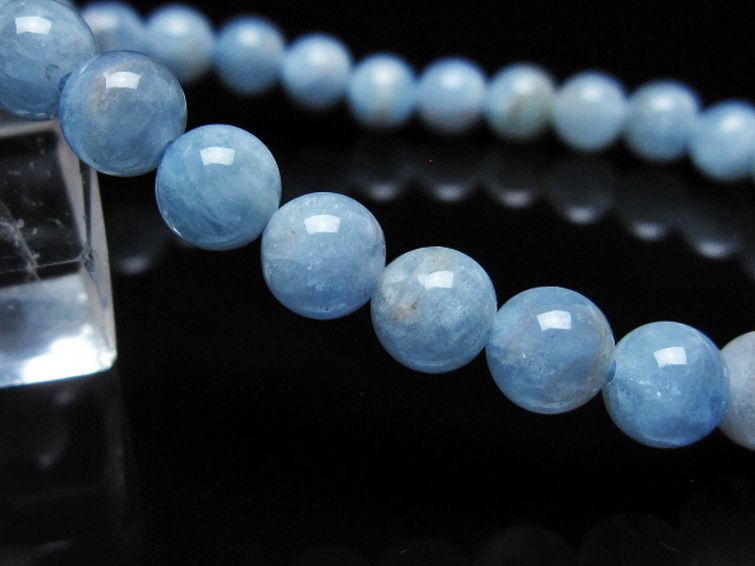 アクアマリン ブレスレット 6mm [t35-20744] 3枚目