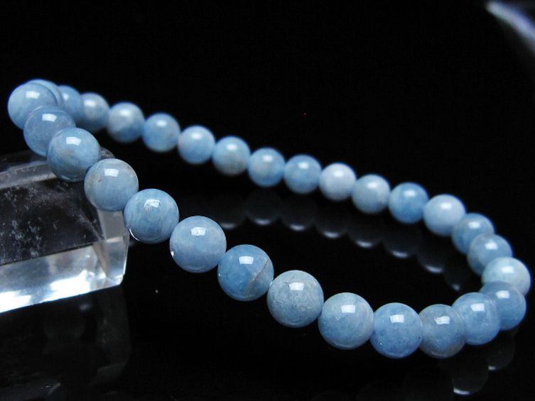 アクアマリン ブレスレット 6mm [t35-20745] 1枚目