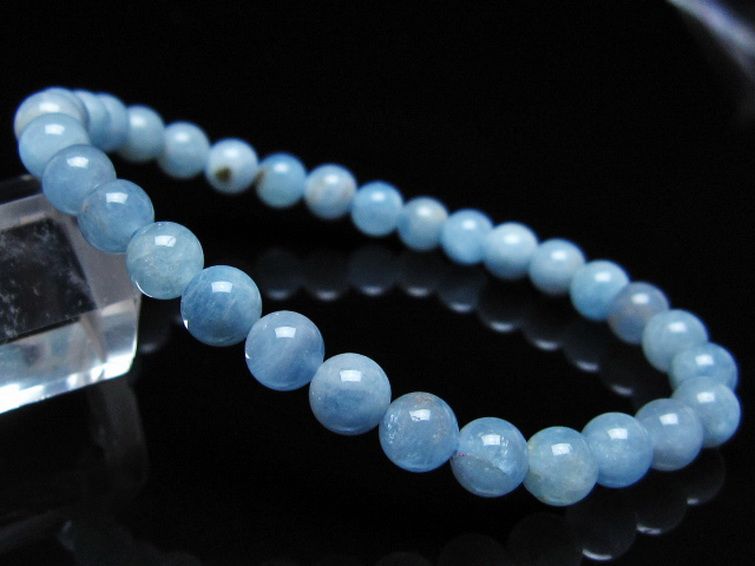 アクアマリン ブレスレット 6mm [t35-20746] 1枚目