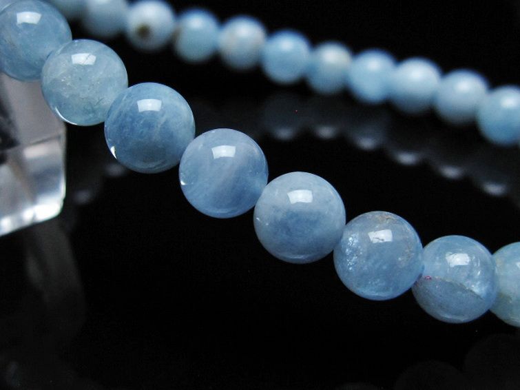 アクアマリン ブレスレット 6mm [t35-20746] 3枚目