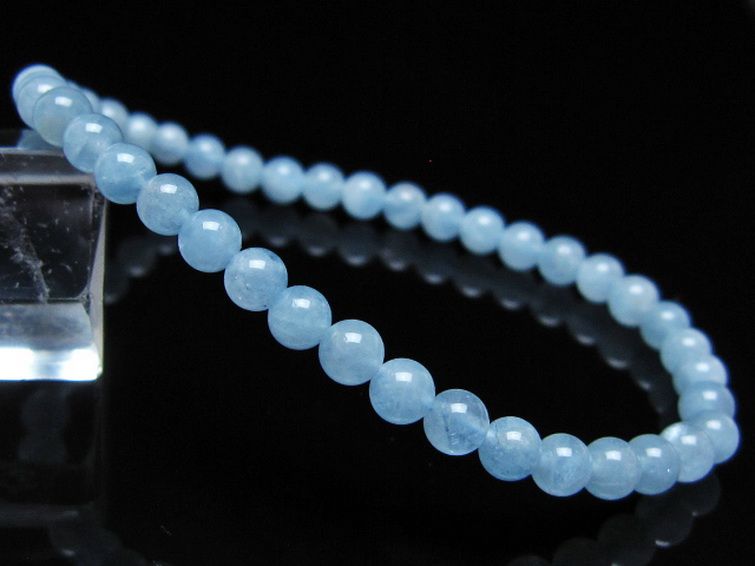 アクアマリン ブレスレット 4mm [t35-20748] 1枚目