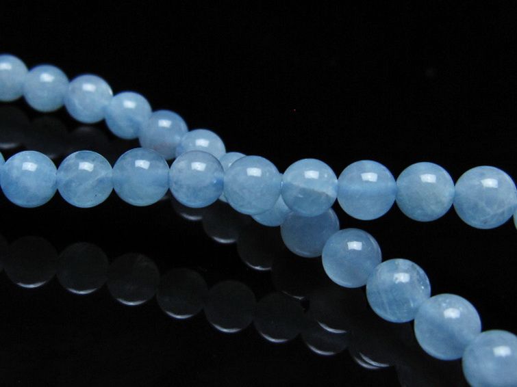 アクアマリン ブレスレット 4mm [t35-20748] 2枚目
