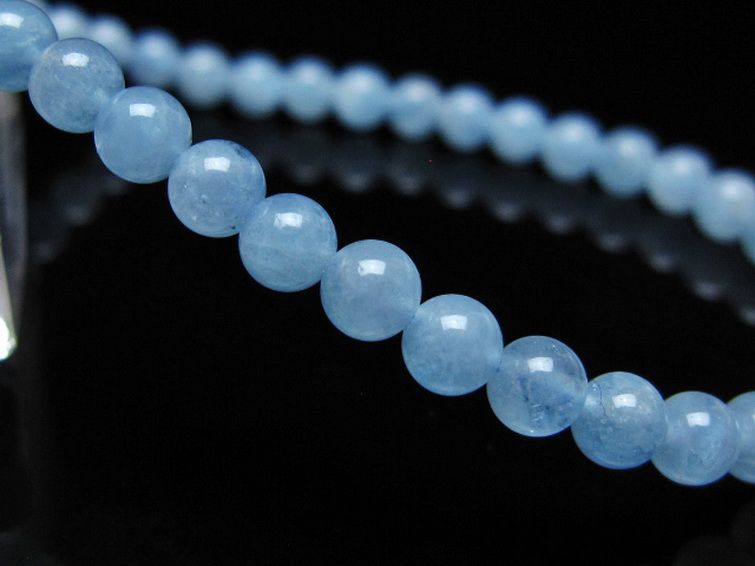 アクアマリン ブレスレット 4mm [t35-20748] 3枚目