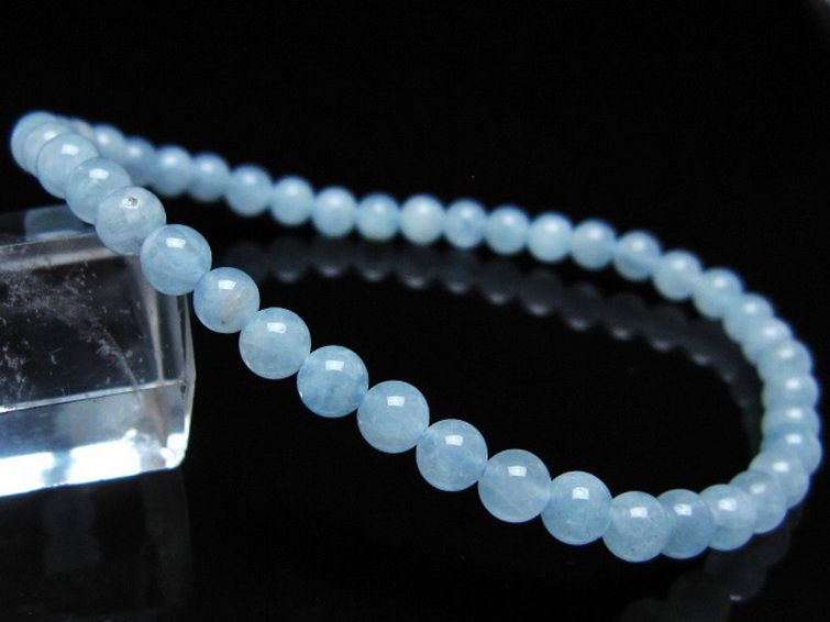 アクアマリン ブレスレット 5mm [t35-20749] 1枚目