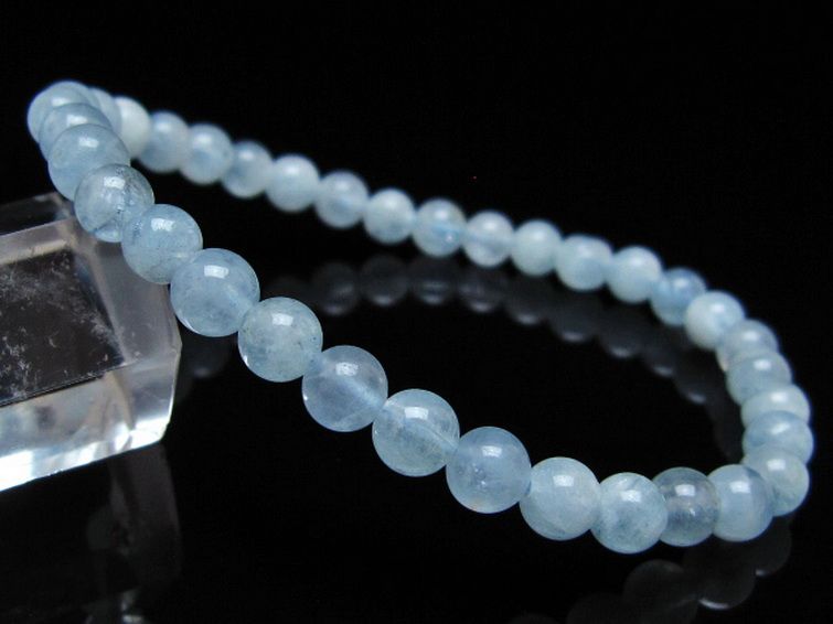アクアマリン ブレスレット 5mm [t35-20754] 1枚目