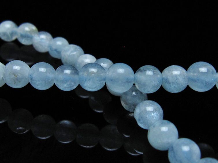 アクアマリン ブレスレット 5mm [t35-20754] 2枚目