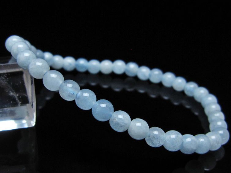 アクアマリン ブレスレット 5mm [t35-20758] 1枚目