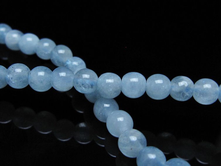 アクアマリン ブレスレット 5mm [t35-20758] 2枚目