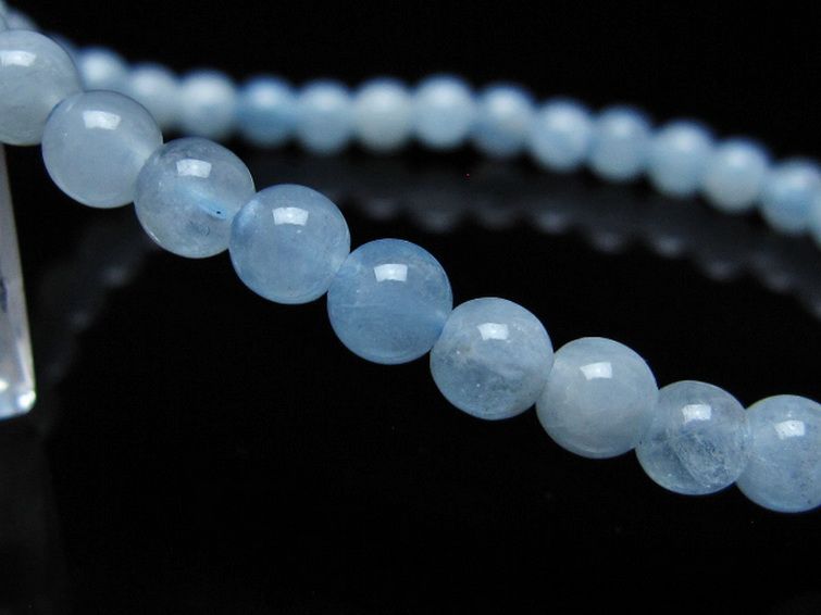 アクアマリン ブレスレット 5mm [t35-20758] 3枚目