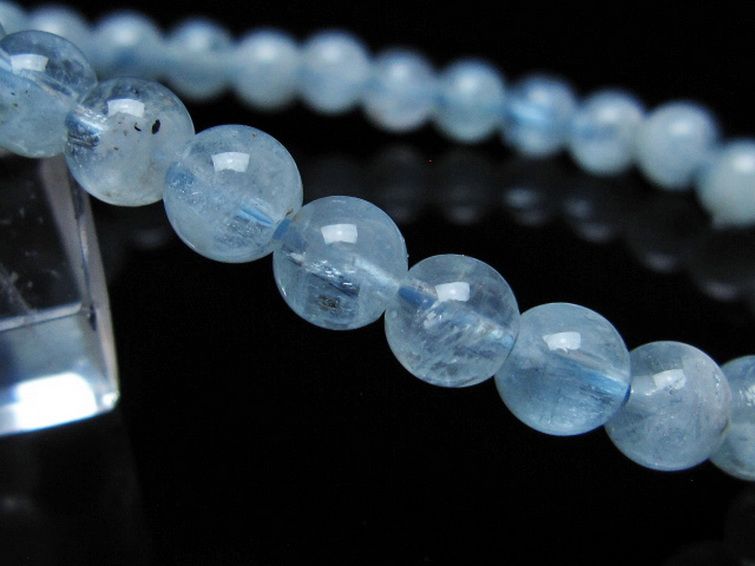 アクアマリン ブレスレット 6mm [t35-20764] 3枚目