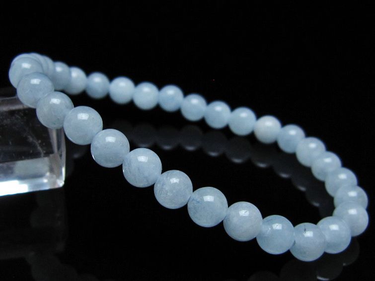 アクアマリン ブレスレット 6mm [T35-20768] 1枚目