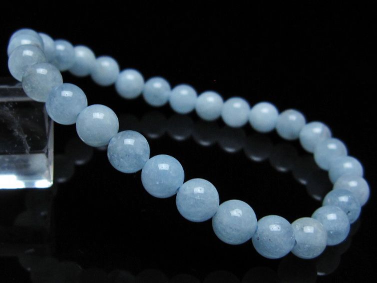 アクアマリン ブレスレット 6mm [t35-20771] 1枚目