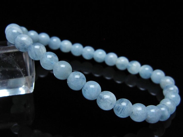 アクアマリン ブレスレット 6mm [t35-20775] 1枚目