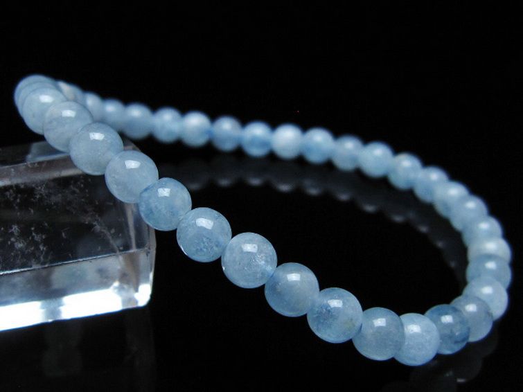 アクアマリン ブレスレット 5mm [t35-20777] 1枚目