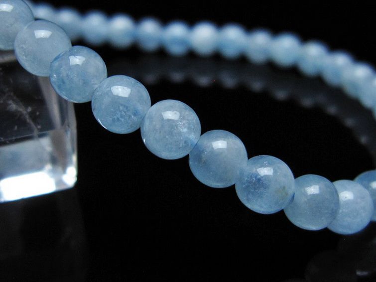 アクアマリン ブレスレット 5mm [t35-20777] 3枚目