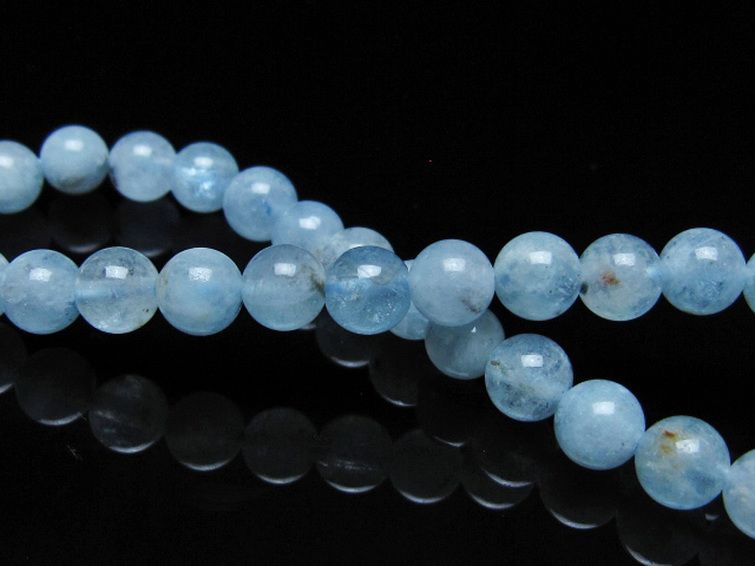 アクアマリン ブレスレット 6mm [t35-20782] 2枚目