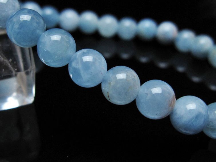 アクアマリン ブレスレット 6mm [t35-20789] 3枚目