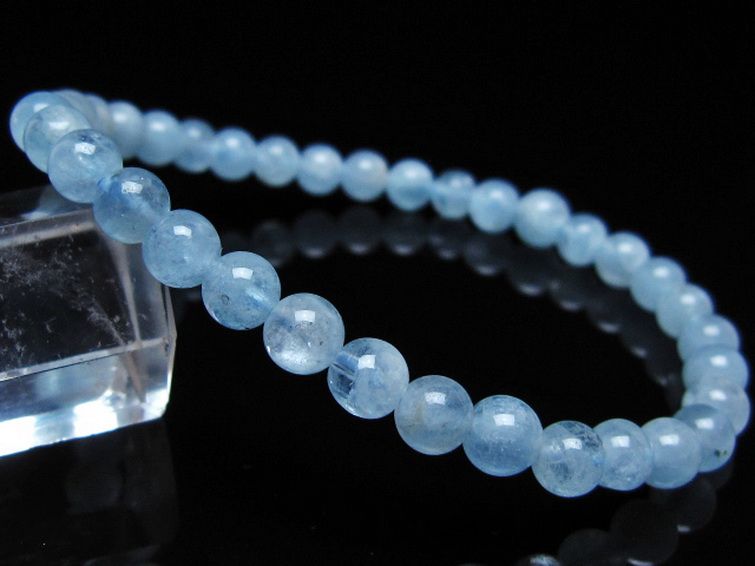 アクアマリン ブレスレット 5mm [t35-20798] 1枚目