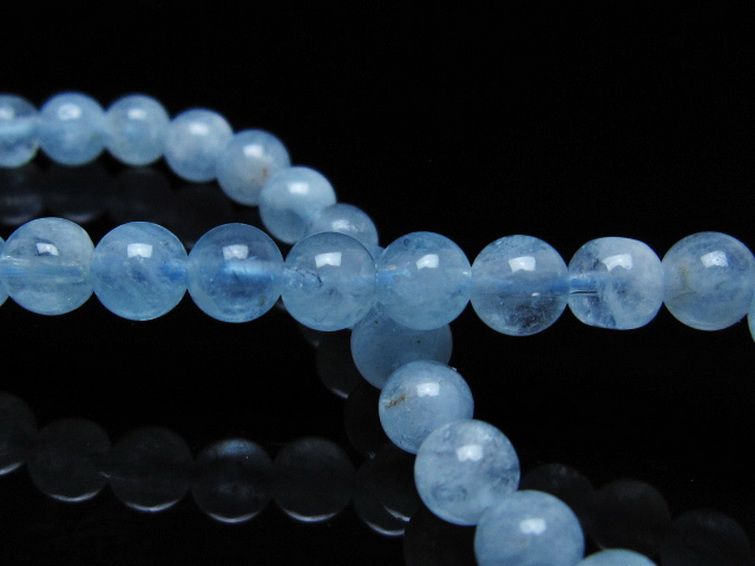 アクアマリン ブレスレット 5mm [t35-20798] 2枚目