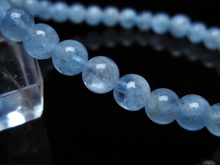 アクアマリン ブレスレット 5mm [t35-20798] 3枚目