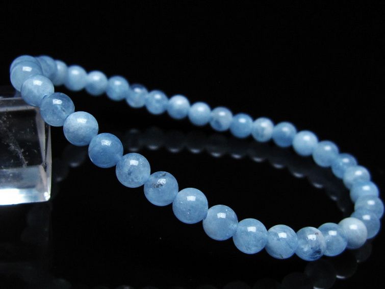 アクアマリン ブレスレット 5mm [t35-20802] 1枚目