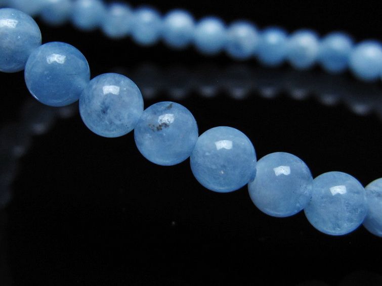 アクアマリン ブレスレット 5mm [t35-20802] 3枚目