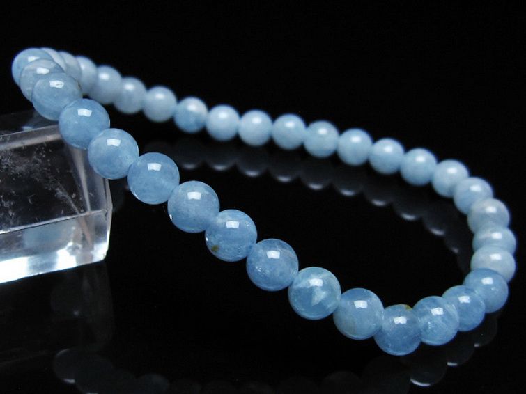 アクアマリン ブレスレット 5mm [t35-20810] 1枚目