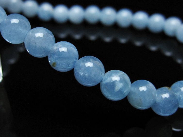 アクアマリン ブレスレット 5mm [t35-20810] 3枚目