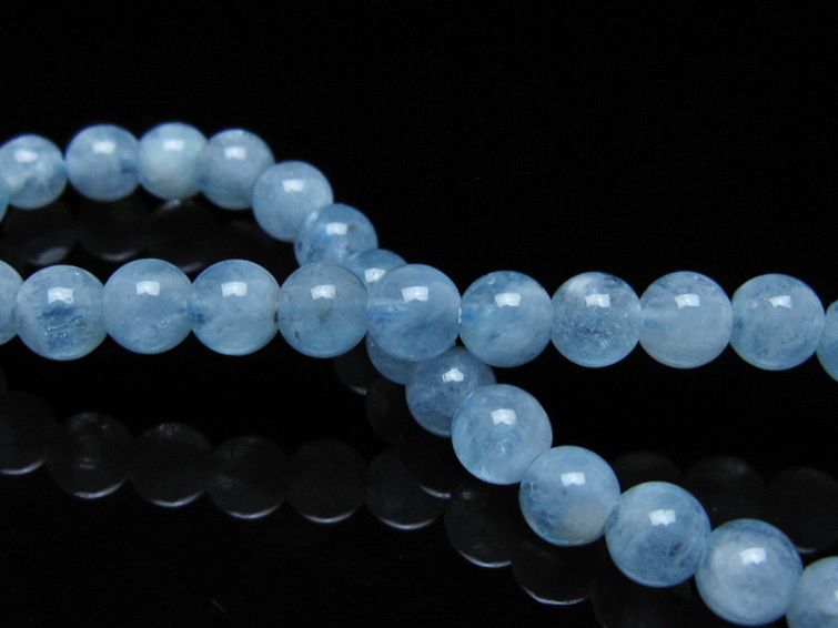 アクアマリン ブレスレット 6mm [t35-20814] 2枚目