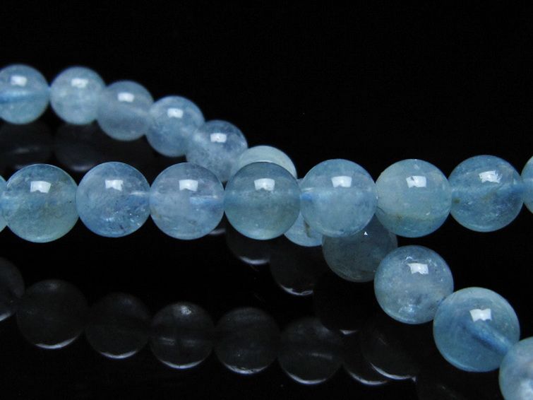 アクアマリン ブレスレット 6mm [t35-20815] 2枚目
